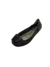 ME TOO LILYANA WOMENS LEATHER BOW BALLET FLATS