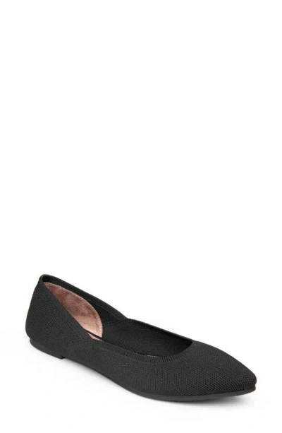 Me Too Linza Knit Ballet Flat In Black
