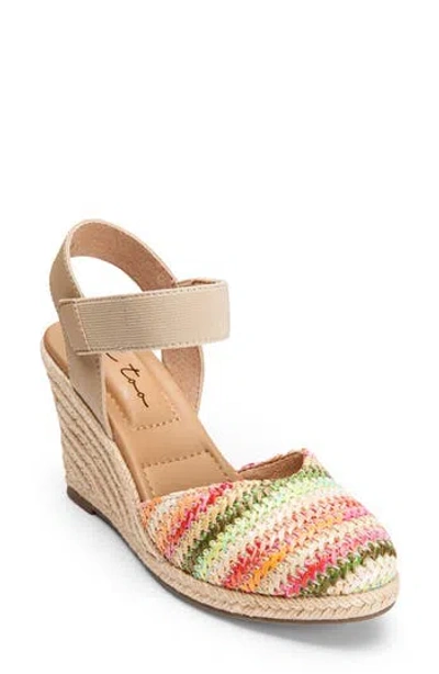 Me Too Pay Raffia Espadrille Wedge Sandal In Multi