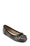 Me Too Saylor Ballet Flat In Black Multi