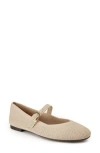 Me Too Shelby Mary Jane Flat In Bisque Metallic