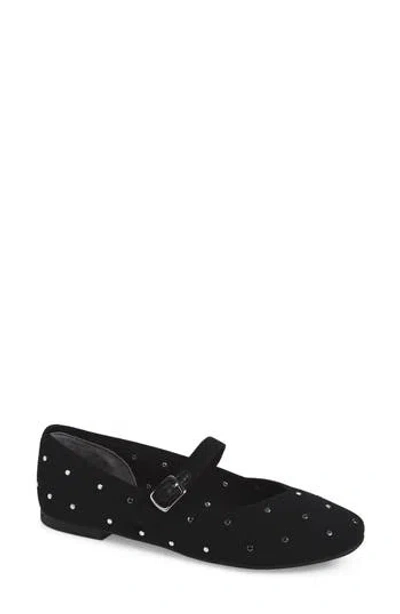 Me Too Shelby Mary Jane Flat In Black Stud