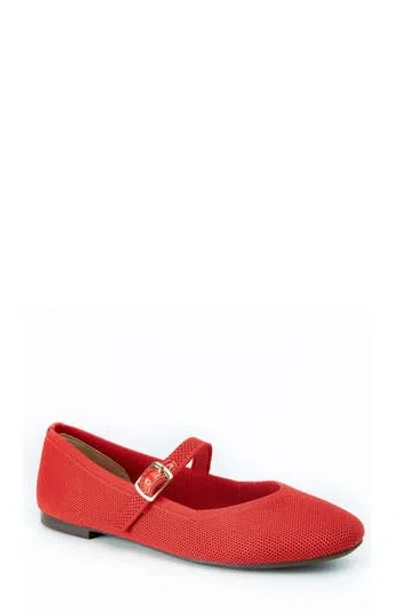 Me Too Shelby Mary Jane Flat In Red