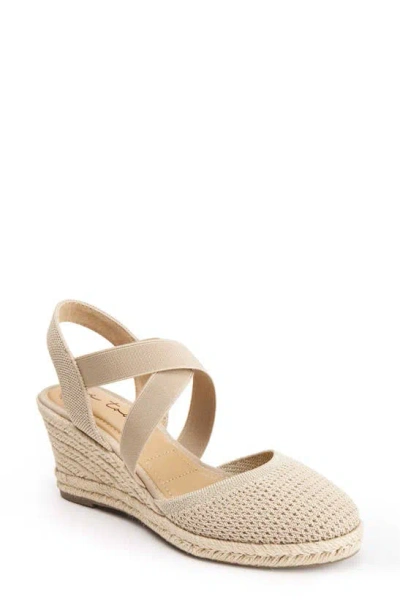 Me Too Skylen Espadrille Wedge Sandal In Bisque