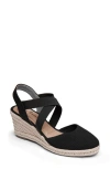 Me Too Skylen Espadrille Wedge Sandal In Black