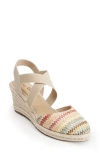 Me Too Skylen Espadrille Wedge Sandal In Spring Multi