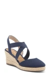 Me Too Stelle Espadrille Wedge Sandal In Navy