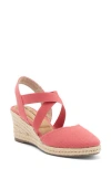 Me Too Stelle Espadrille Wedge Sandal In Punch