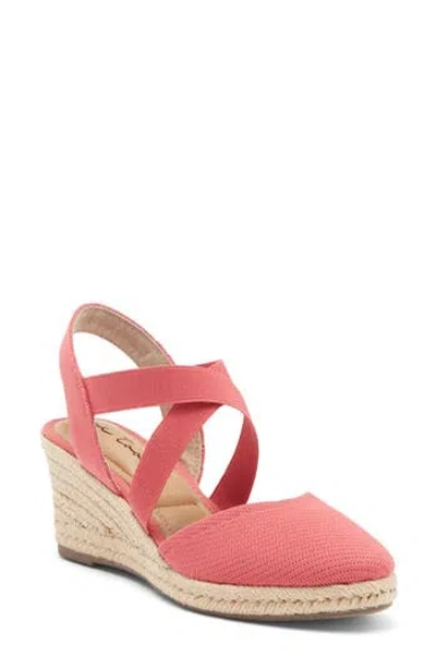 Me Too Stelle Espadrille Wedge Sandal In Punch