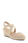 Me Too Stelle Espadrille Wedge Sandal In Rainbow
