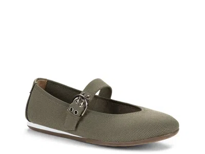 Me Too Vessi Mary Jane Flat In Green