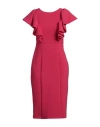 Me Unlimited &  Woman Midi Dress Garnet Size 10 Polyamide, Elastane In Red