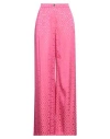Me Unlimited &  Woman Pants Fuchsia Size 10 Polyester, Viscose In Pink