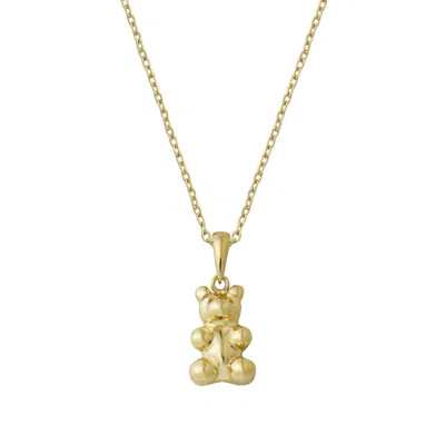 Me30 Women's Chume Bear Proudy Necklace Golden Color