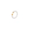 Me30 Women's Gold Minimalism Beats Pearl Ear Cuff In Gold