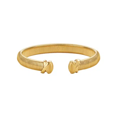 Me30 Women's Minimalism Boa Snake Chain Bangle - Gold