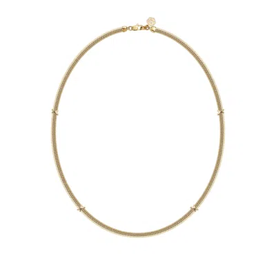Me30 Women's Minimalism Boa Snake Chain Necklace - Gold