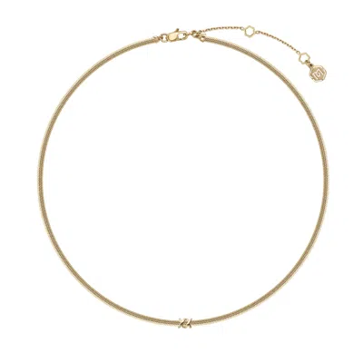 Me30 Women's Minimalism Boa Snake Chain Necklace S - Gold