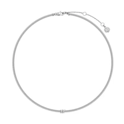 Me30 Women's Minimalism Boa Snake Chain Necklace S - Silver