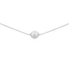 Me30 Women's Timeless For Me Single Floating Pearl Necklace - Silver In Silver