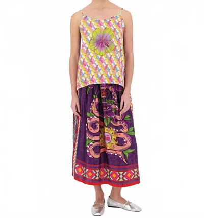 Me369 Angelique Sleeveless Cami In Twisted Love In Multi