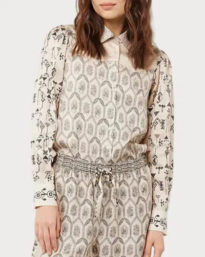 Me369 Grace Western Shirt In Blossom In Multi