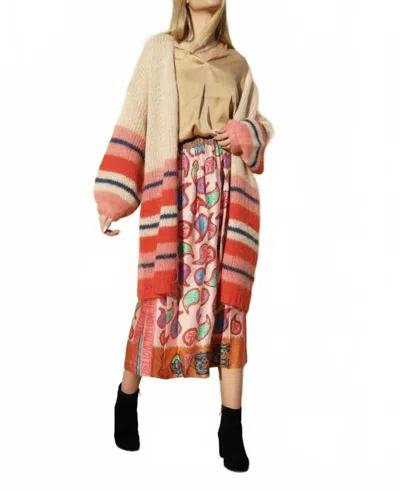 Me369 Joy Skirt In Paisley In Multi