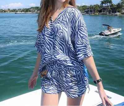 Me369 Nova Shirt In Zebra In Multi