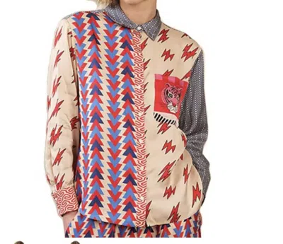Me369 Scarlett Shirt In Folk Pop In Multi