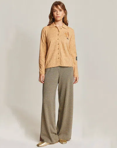 Me369 Serenity Button Shirt In Rodeo In Neutral