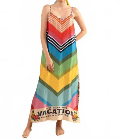 Me369 Skylar Maxi Dress In Wild In Multi
