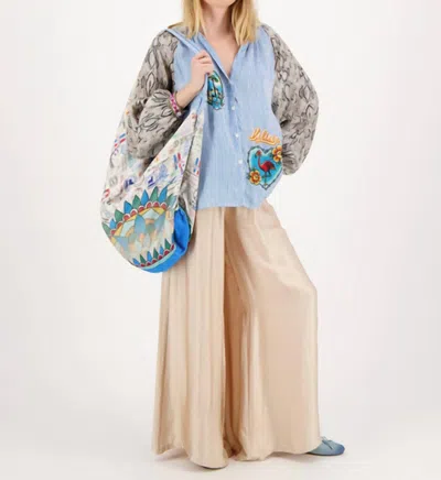 Me369 Women's Adrianna Blouse In Snake Charmer In Multi