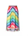 Me369 Women's Alexa Midi Skirt In Vacation In Multi