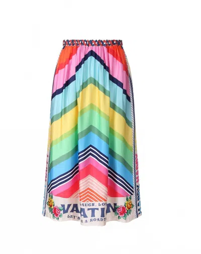 Me369 Women's Alexa Skirt In Vacation In Multi