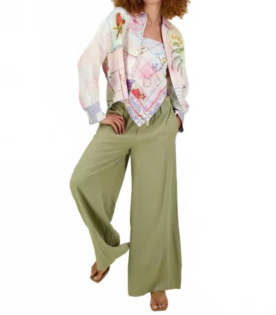 Me369 Women's Areil Pants In Olive In Green