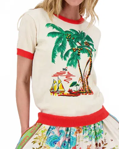 Me369 Women's Nora Top In Palm In Neutral