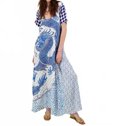 Me369 Women's Vera Maxi Dress In Amalfi Coast In Blue