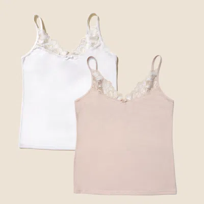 Meadow Luna Lace Cotton Cami 2-pack