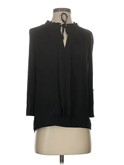 Pre-owned Meadow Rue 3/4 Sleeve Blouse In Black