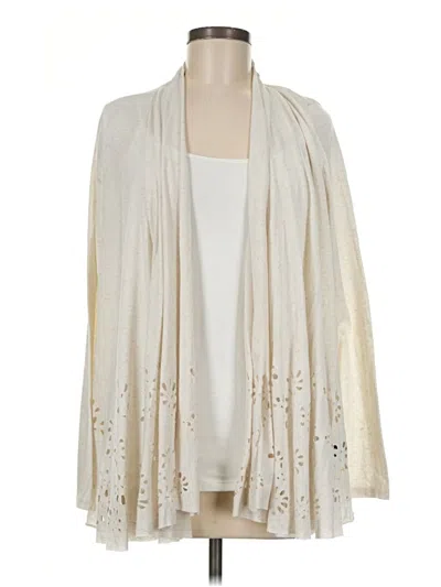 Pre-owned Meadow Rue Cardigan Sweater In Ivory
