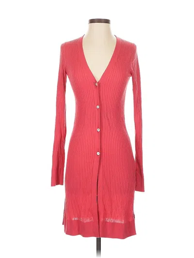 Pre-owned Meadow Rue Cardigan Sweater In Red