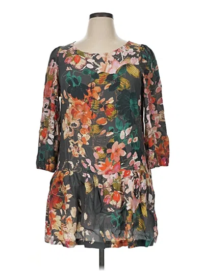 Pre-owned Meadow Rue Casual Dress In Gray
