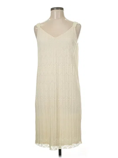 Pre-owned Meadow Rue Casual Dress In White