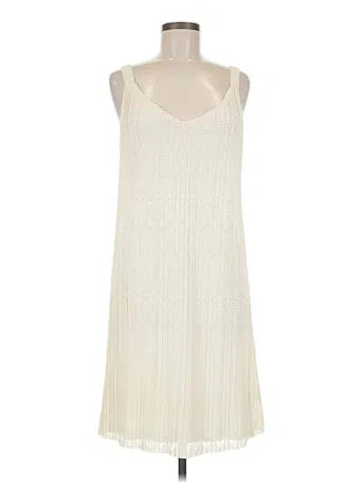 Pre-owned Meadow Rue Casual Dress In White