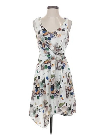 Pre-owned Meadow Rue Casual Dress In White
