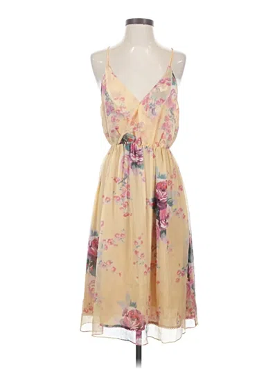Pre-owned Meadow Rue Casual Dress In Yellow