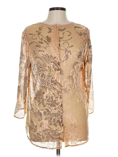 Pre-owned Meadow Rue Kimono In Brown