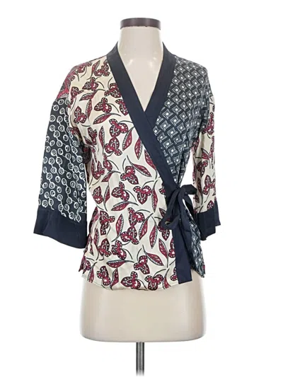 Pre-owned Meadow Rue Kimono In Ivory