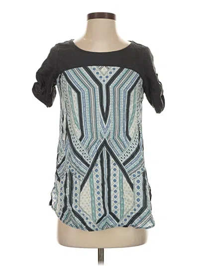 Pre-owned Meadow Rue Short Sleeve T-shirt In Blue