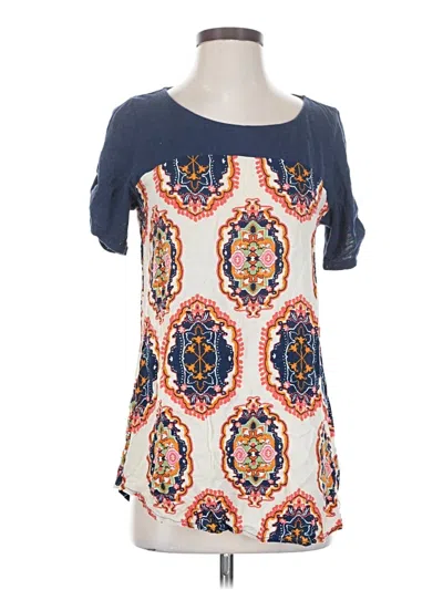 Pre-owned Meadow Rue Short Sleeve T-shirt In Blue